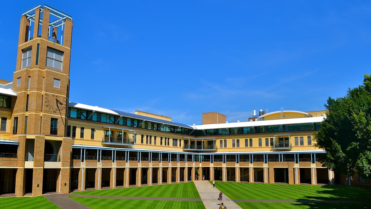 University of New South Wales Quadrangle with bright blue skies