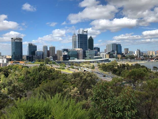 Perth city taken from King's Park